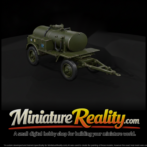 WWII Airfield Refueling Bowser Trailer