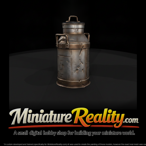 Old Dairy Milk Churn Can