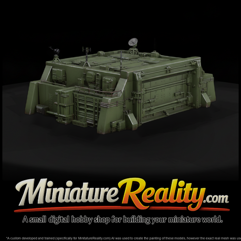 1980s Cold War Missile Silo Headworks miniature, three-quarter view