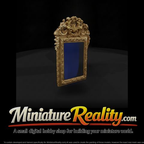 Ornate Baroque Cherub Picture Frame 3D Model Fwe5D