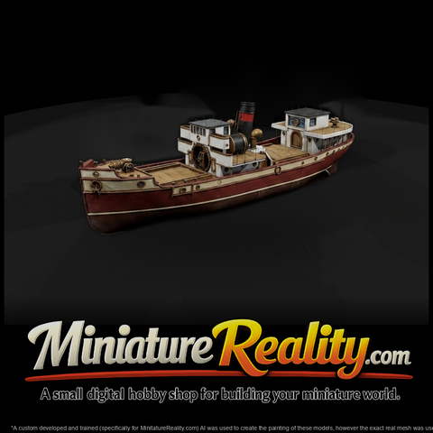 Vintage Cargo Steamship