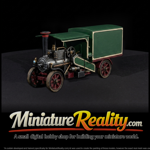 Early 20th-Century Steam Delivery Truck