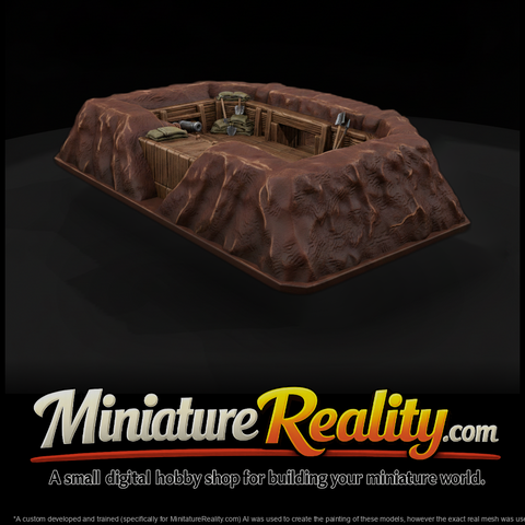 Mil 009 Civil War Earthwork Redoubt