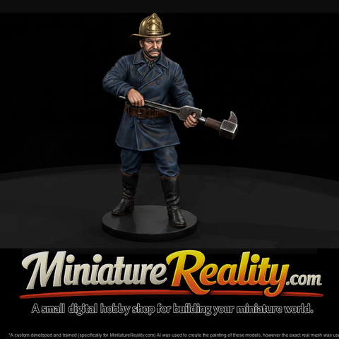 1880s Fireman with Hydrant Wrench