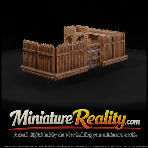 Mil 003 Civil War Palisade Wall Gate