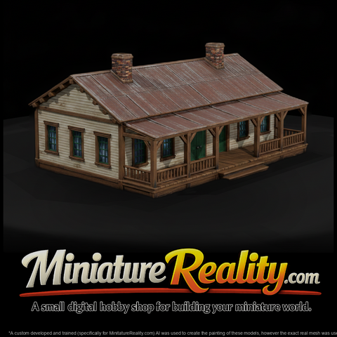 Mil 010 Wild West Fort Cavalry Barracks