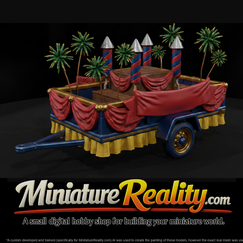 Fireworks Parade Float with Skirting
