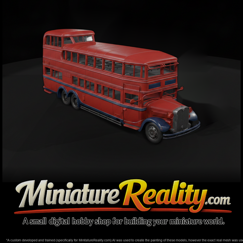 Vintage Double-Decker Coach Bus