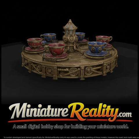 Spinning Teacup Fairground Ride