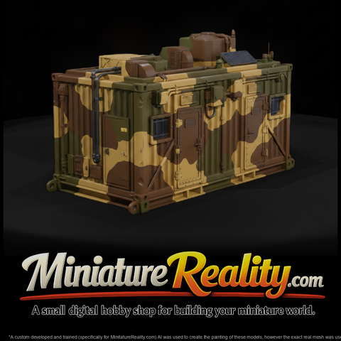 Modern Desert Ablution Shower Unit miniature, three-quarter view
