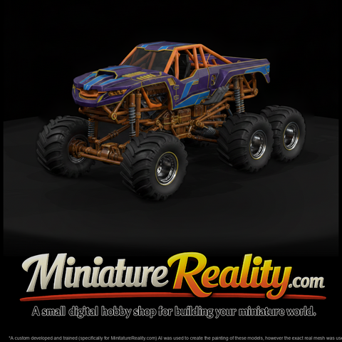 Car 020 Monster Truck Six Wheel Stomper