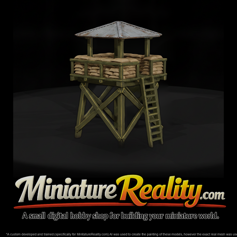 Mil 163 Vietnam Firebase Guard Tower