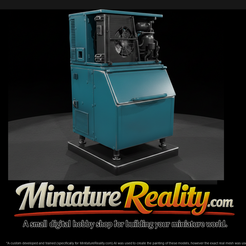Commercial Ice Maker with Storage Bin
