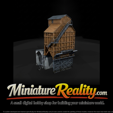Railroad Coaling Tower and Model Train Layouts
