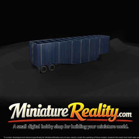 Chip Trailer - Towed Cargo Trailer Miniature