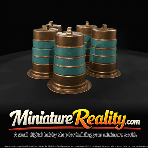 Construction Safety Barrels (Set)