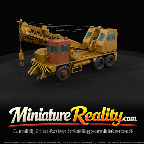 Crane Vehicle Orange Color (1970s)