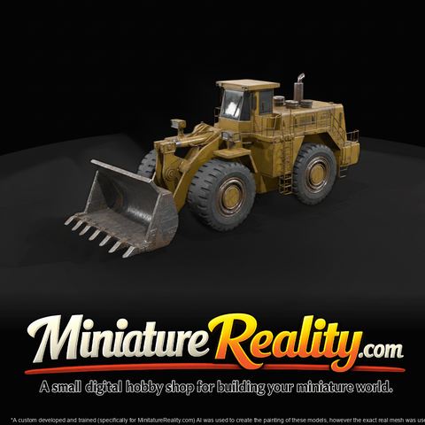 Komatsu WA1200 6‑Wheel Loader — 3D Printable Model