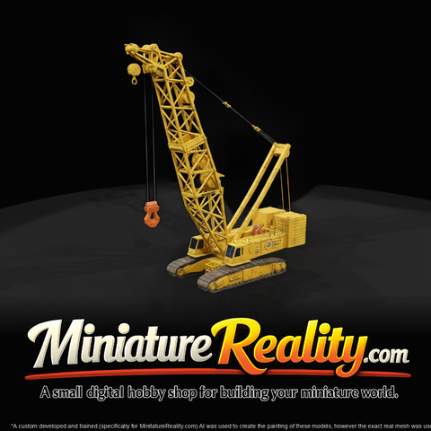 Liebherr LR 1750 Crawler Crane — 3D Printable Miniature