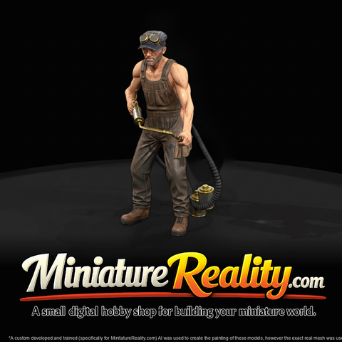 Locomotive Oiler — Railroad Worker Figure