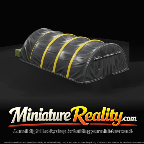 Medium Canvas Tent (Miniature 3D Print)