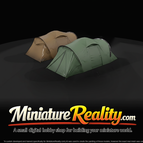 Miniature Camping Miniature Camping Tents — 3D Printable Set — 3D Printable Set