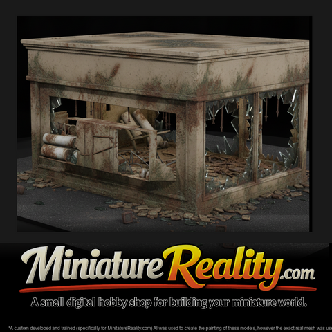 Modern American Commercial Buildings miniature, three-quarter view