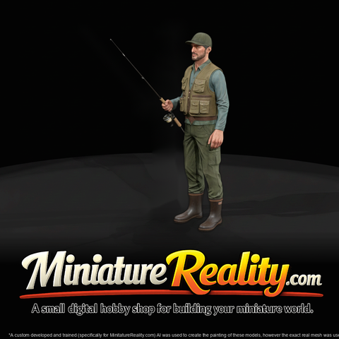 Modern Fly Fisherman Figure (Male)