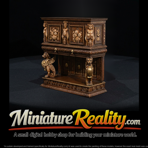 Ornate Renaissance Console Sideboard