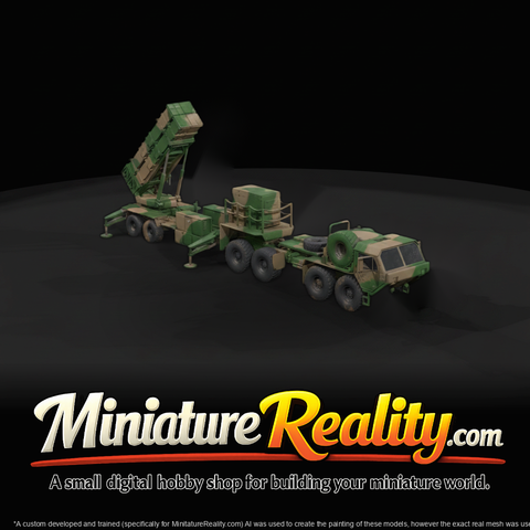 Patriot-Style Mobile Missile Launcher (3D Printable Miniature)
