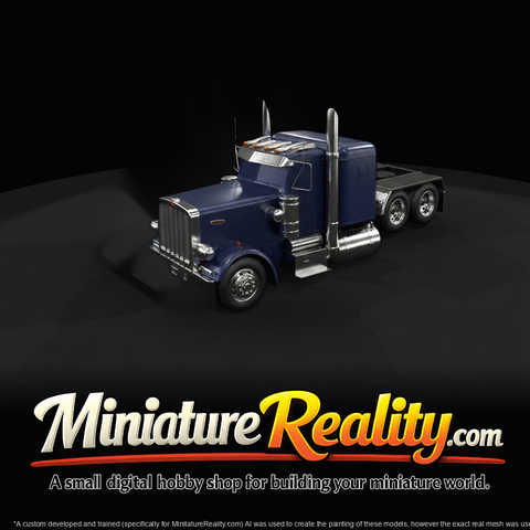 Peterbilt 359EXHD Flattop (1987) — 3D Printable Model