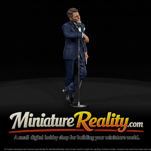 Lounge Crooner at Vintage Microphone miniature, three-quarter view