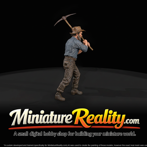 Prospector Miner with Pickaxe