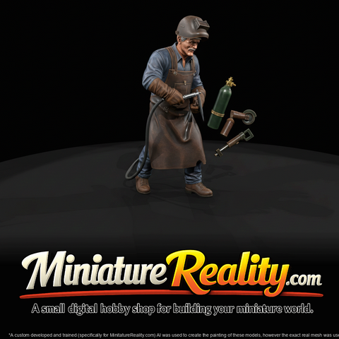 railroad personnel car repair welder