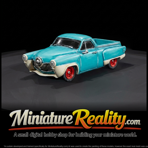 Retro 1950s Stylized Pickup Truck