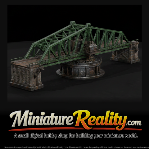 Bridge Swing Bridge miniature, three-quarter view