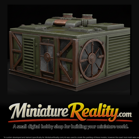 Rugged Industrial Tactical HVAC Unit miniature, three-quarter view