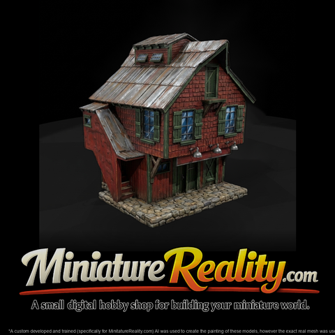 Rustic Barn Storefront Facade