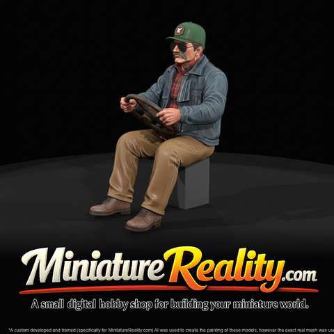 Seated Truck Drivers White Male (estimated)