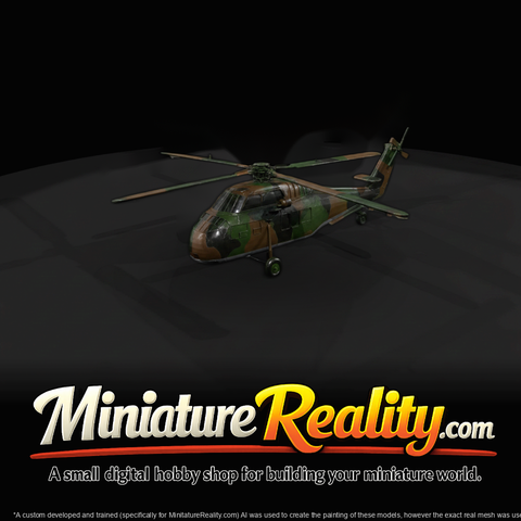 Sikorsky S-58 Helicopter (3D Printable Miniature)