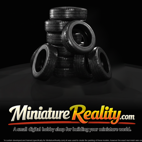 Stack of Tires — Miniature Tire Pile