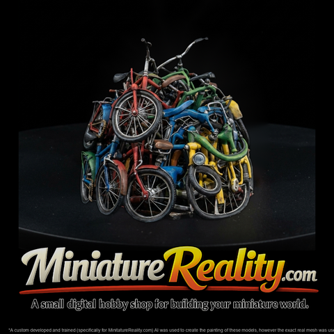 Stacked Bicycle Pile — (HO /