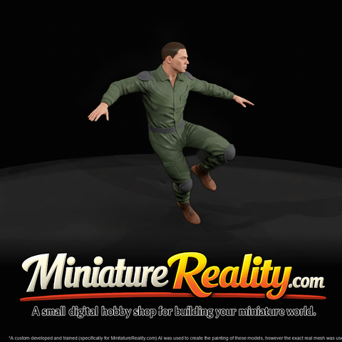 Stuntman — Dynamic Action Pose