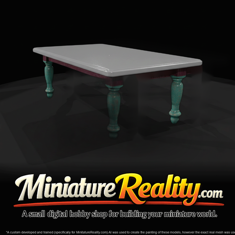 Turned‑Leg Coffee Table — Miniature