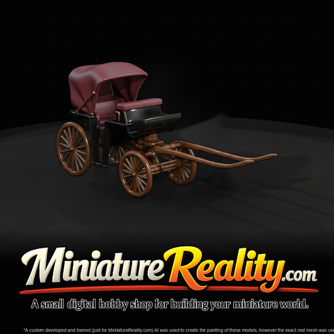 Victorian Horse-Drawn Carriage Miniature