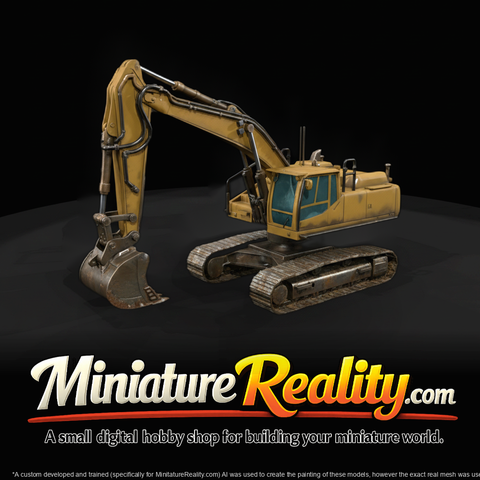 Volvo Excavator — 3D Printable Miniature
