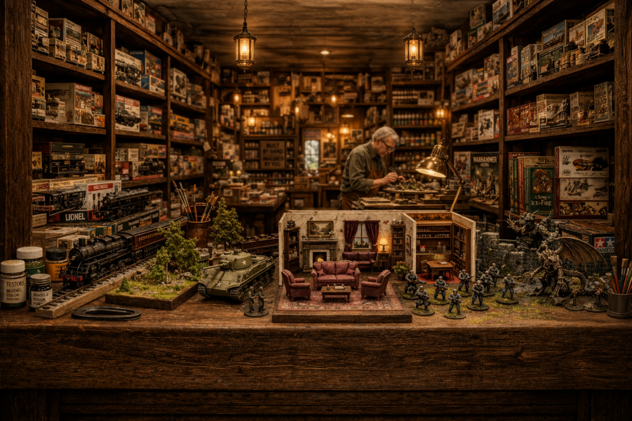 Miniature Reality hobby shop