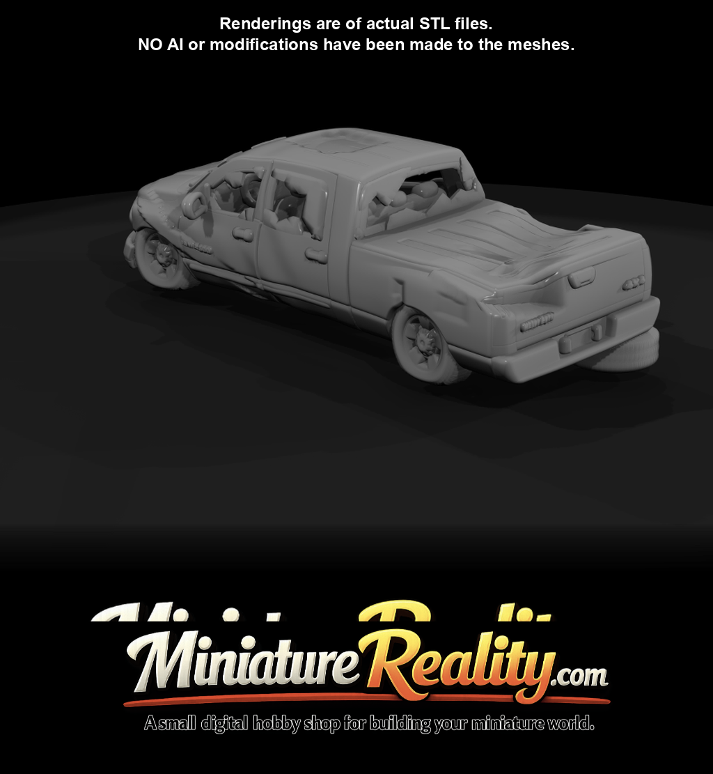 Modern Wrecked pickup