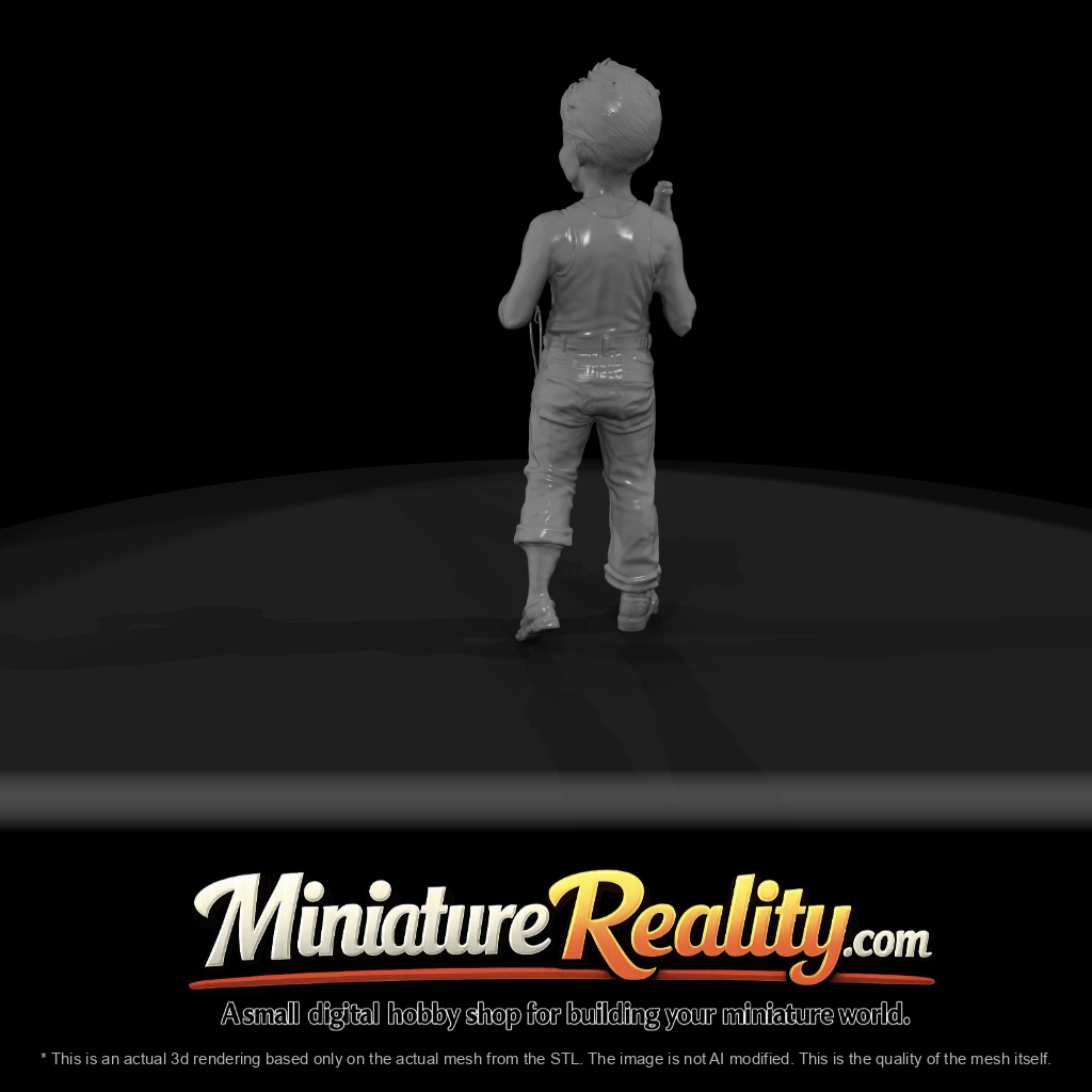 digital 3D sculpt intended for 3D printing (resin/plastic figurine)