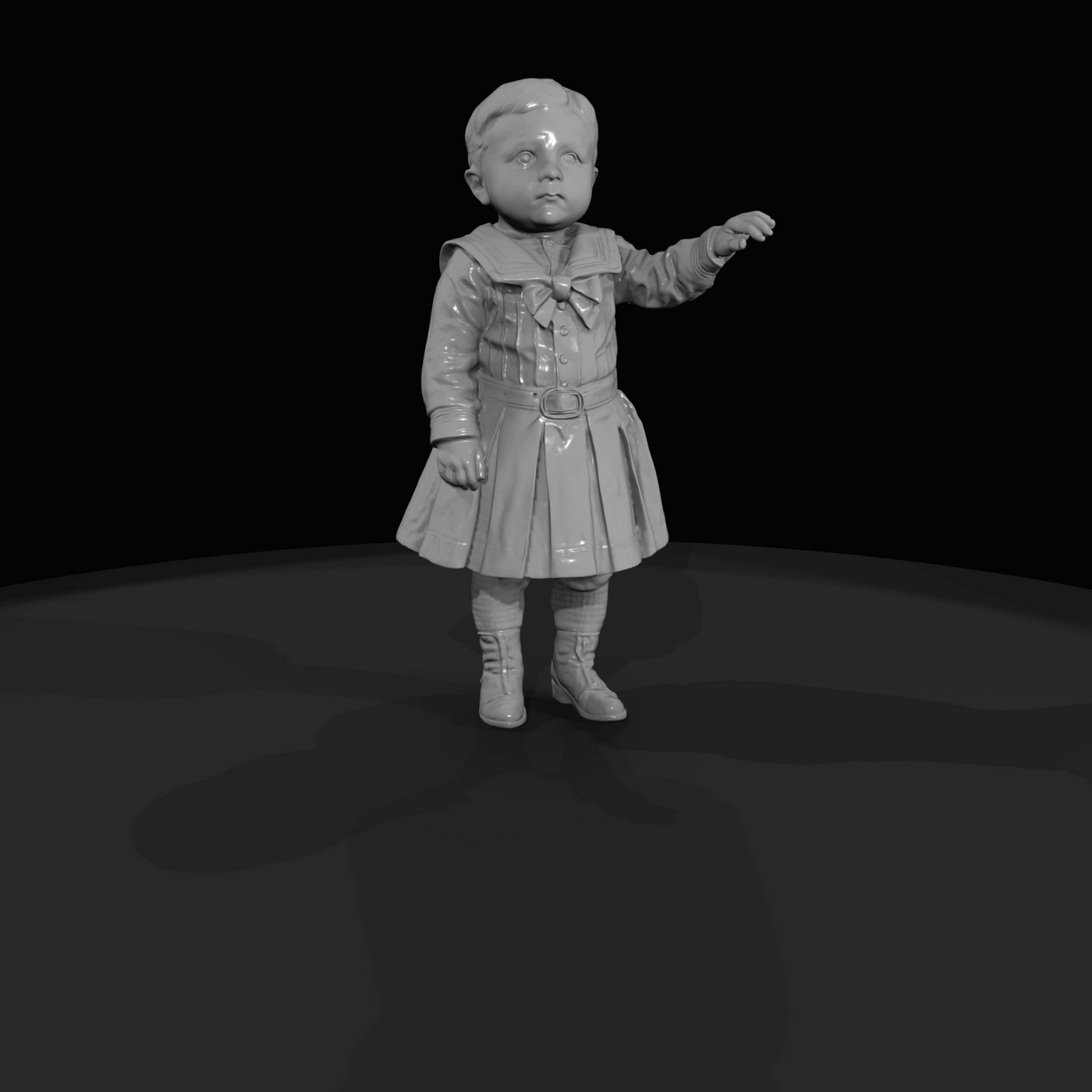 Turn Of the Century Children sailor child 3d